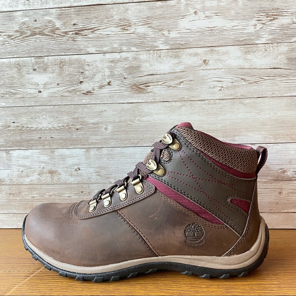 Timberland Women's Norwood Mid Hiking DK Brown Full Grain